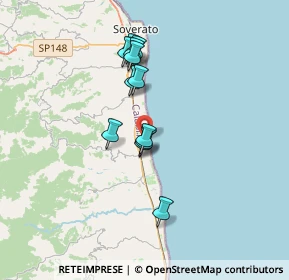 Mappa Unnamed Road, 88060 Sant'Andrea Apostolo dello Ionio CZ, Italia (3.17417)