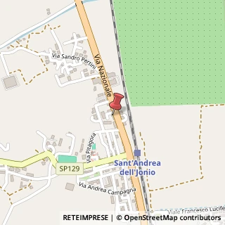 Mappa Via Nazionale, 84, 88060 Sant'Andrea Apostolo dello Ionio, Catanzaro (Calabria)