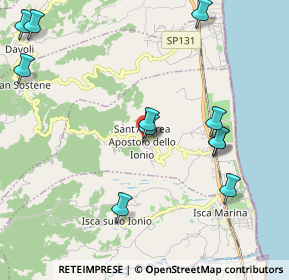 Mappa Via Trento, 88060 Sant'Andrea Apostolo dello Ionio CZ, Italia (3.612)