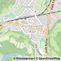 Térkép Ponte nelle Alpi