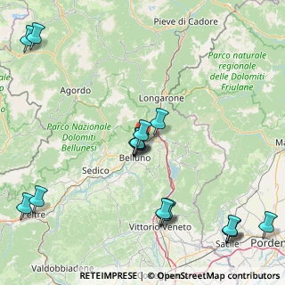 Mappa Via Fontanelle, 32100 Belluno BL, Italia (20.48647)