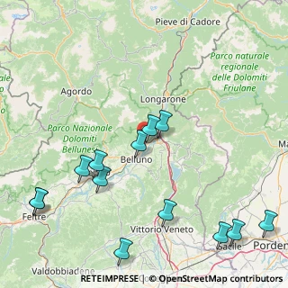 Mappa Via Fontanelle, 32100 Belluno BL, Italia (20.49769)