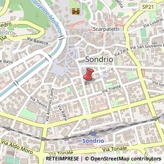 Mappa Via XXV Aprile, 5, 23100 Sondrio, Sondrio (Lombardia)