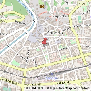 Mappa Via XXV Aprile, 22, 23100 Sondrio, Sondrio (Lombardia)