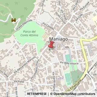 Mappa Via Umberto , 27, 33085 Maniago, Pordenone (Friuli-Venezia Giulia)