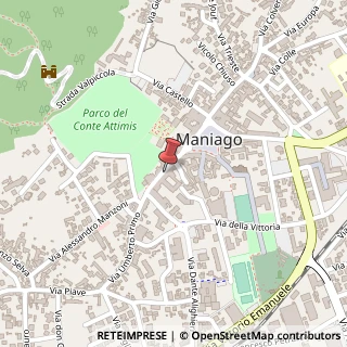 Mappa Via Umberto Ⅰᴼ, 37, 33085 Maniago, Pordenone (Friuli-Venezia Giulia)