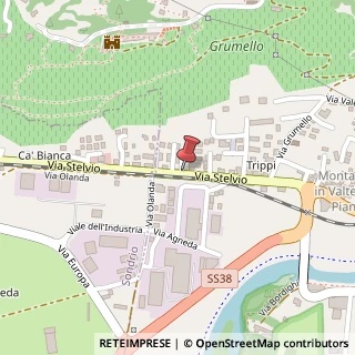 Mappa Via Stelvio, 1, 23020 Montagna in Valtellina, Sondrio (Lombardia)