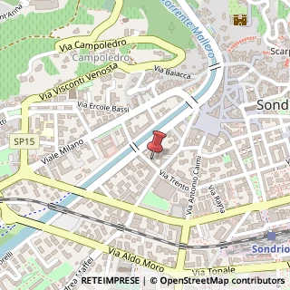 Mappa Via Trento, 58, 23100 Sondrio, Sondrio (Lombardia)