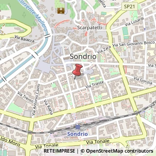 Mappa Via Martiri della Libertà, 6, 23100 Sondrio, Sondrio (Lombardia)