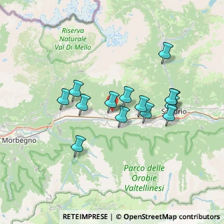 Mappa Via Postalesio, 23010 Berbenno di Valtellina SO, Italia (6.185)