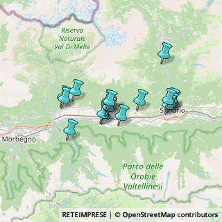 Mappa Via Postalesio, 23010 Berbenno di Valtellina SO, Italia (5.50111)