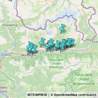 Mappa Via Postalesio, 23010 Berbenno di Valtellina SO, Italia (8.989)