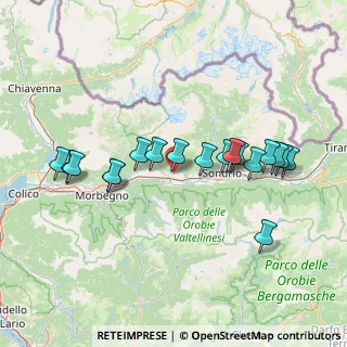 Mappa Via Postalesio, 23010 Berbenno di Valtellina SO, Italia (14.235)