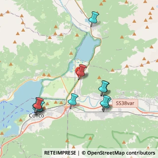 Mappa Strada Statale 36 del Lago di Como e dello Spluga, 23015 Dubino SO, Italia (4.35545)