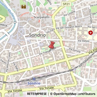 Mappa Via Trieste, 78, 23100 Sondrio, Sondrio (Lombardia)