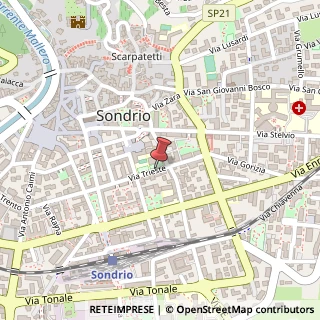 Mappa Via Trieste, 36, 23100 Sondrio, Sondrio (Lombardia)