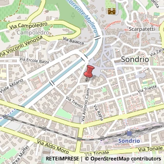 Mappa Tel. 0342 515261 - Via Gavazzeni n. 6 in, 23100 Sondrio SO, Italia, 23100 Sondrio, Sondrio (Lombardia)