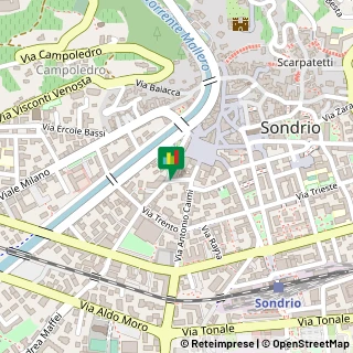 Mappa Via Colonnello Alessi, 12, 23100 Sondrio, Sondrio (Lombardia)