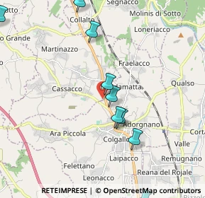 Mappa Via Gian Giacomo Marinoni, 33010 Cassacco UD, Italia (2.63)