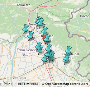 Mappa Via Gian Giacomo Marinoni, 33010 Cassacco UD, Italia (11.196)