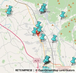 Mappa Via Gian Giacomo Marinoni, 33010 Cassacco UD, Italia (5.3745)