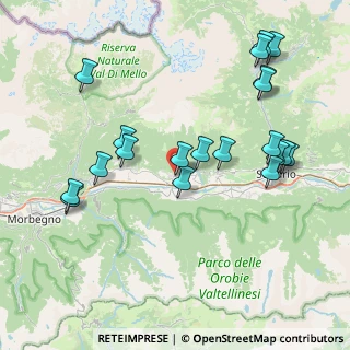 Mappa Via Ezio Vanoni, 23010 Berbenno di Valtellina SO, Italia (8.5615)