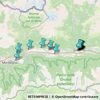Mappa Via Ezio Vanoni, 23010 Berbenno di Valtellina SO, Italia (8.5985)