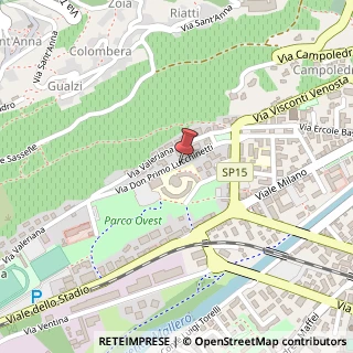 Mappa Via Don Lucchinetti, 5, 23100 Sondrio, Sondrio (Lombardia)