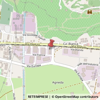 Mappa Via Francia, 10, 23100 Sondrio, Sondrio (Lombardia)