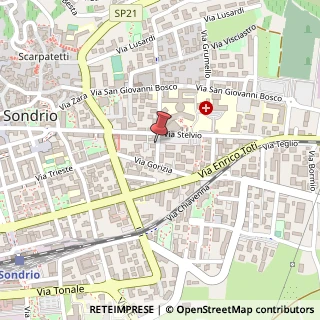Mappa Via Credaro, 4, 23100 Sondrio, Sondrio (Lombardia)
