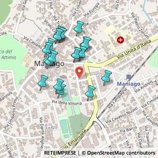 Mappa Via Beato Odorico, 33085 Maniago PN, Italia (0.215)