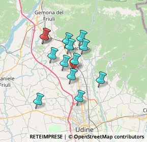 Mappa Strada Statale 13 Pontebbana, 33010 Cassacco UD, Italia (5.39615)