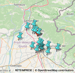 Mappa Strada Statale 13 Pontebbana, 33010 Cassacco UD, Italia (9.94647)