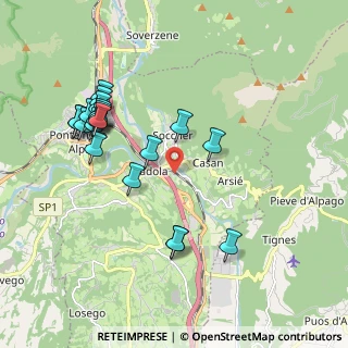 Mappa Via Calderai, 32014 Ponte nelle Alpi BL, Italia (2.0095)