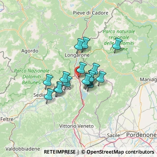 Mappa Via Calderai, 32014 Ponte nelle Alpi BL, Italia (9.32353)