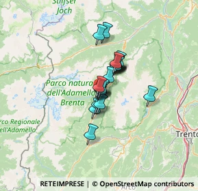 Mappa Via Ronch, 38086 Pinzolo TN, Italia (7.4075)