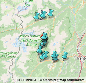 Mappa Via Ronch, 38086 Pinzolo TN, Italia (9.9265)