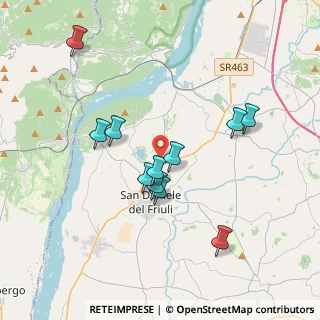 Mappa Via Colle Zenat, 33038 San Daniele del Friuli UD, Italia (3.37182)