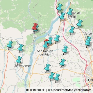 Mappa Via Colle Zenat, 33038 San Daniele del Friuli UD, Italia (9.8455)