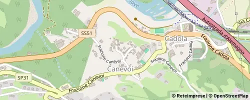 Mappa Ponte nelle Alpi