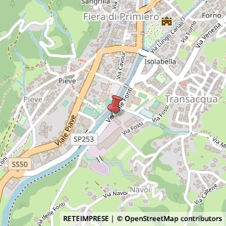 Mappa Via delle Fonti, 14, 38054 Transacqua, Trento (Trentino-Alto Adige)