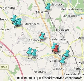 Mappa Via Sottocastello, 33010 Cassacco UD, Italia (2.15462)
