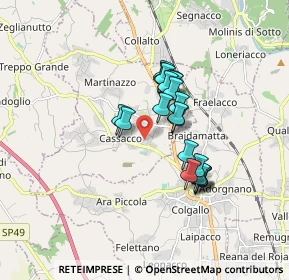 Mappa Via Sottocastello, 33010 Cassacco UD, Italia (1.263)