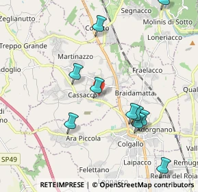 Mappa Via Sottocastello, 33010 Cassacco UD, Italia (2.70231)