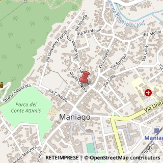 Mappa Vicolo Chiuso, 8, 33085 Maniago, Pordenone (Friuli-Venezia Giulia)