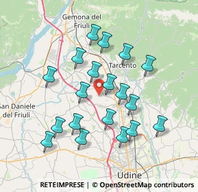 Mappa Borgo Menut, 33010 Cassacco UD, Italia (6.77632)