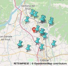 Mappa Borgo Menut, 33010 Cassacco UD, Italia (6.56667)