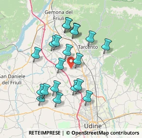 Mappa Borgo Menut, 33010 Cassacco UD, Italia (6.6465)