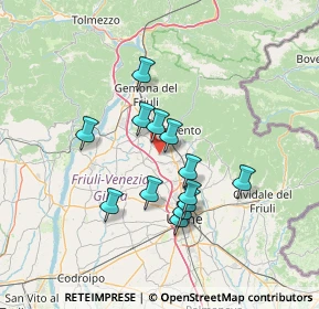 Mappa Borgo Menut, 33010 Cassacco UD, Italia (11.29615)