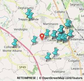 Mappa Borgo Menut, 33010 Cassacco UD, Italia (1.813)